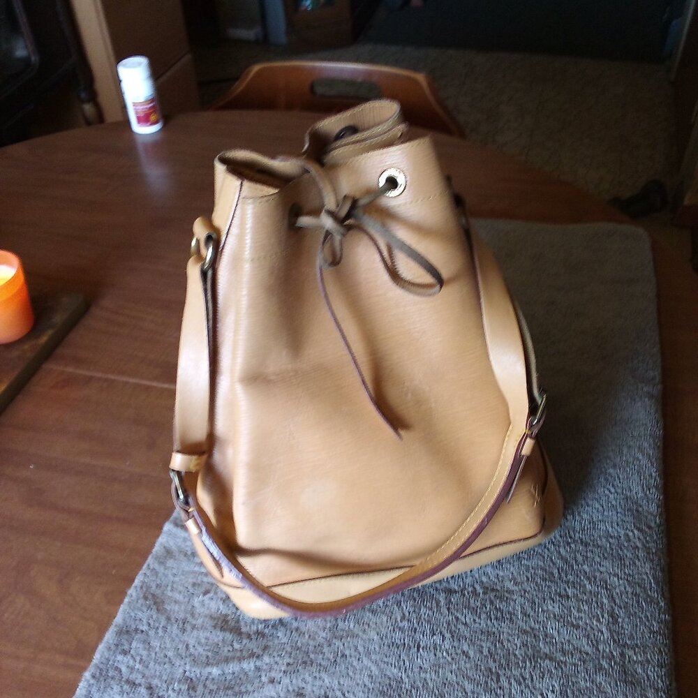 Louis Vuitton Vintage Noe Tan Bucket Tote Bag Draw String With Dustbag